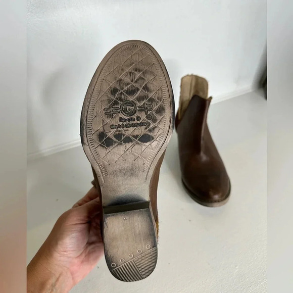 Circle G by Corral Leather Ankle Booties Western Boho Chic  - Size 9 - Picture 8 of 11